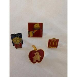 Vintage McDonald's Lapel Pins Lot of 4